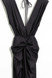 Black dress with open back