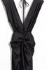 Black dress with open back