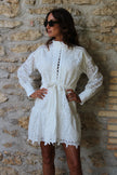 White lace dress