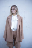 Completo beige bermuda