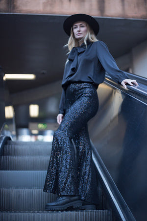 Sequined trousers