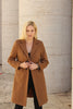 Camel ribbed coat