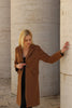 Camel ribbed coat