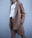 Completo beige bermuda