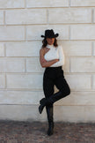 Cream one-shoulder sweater